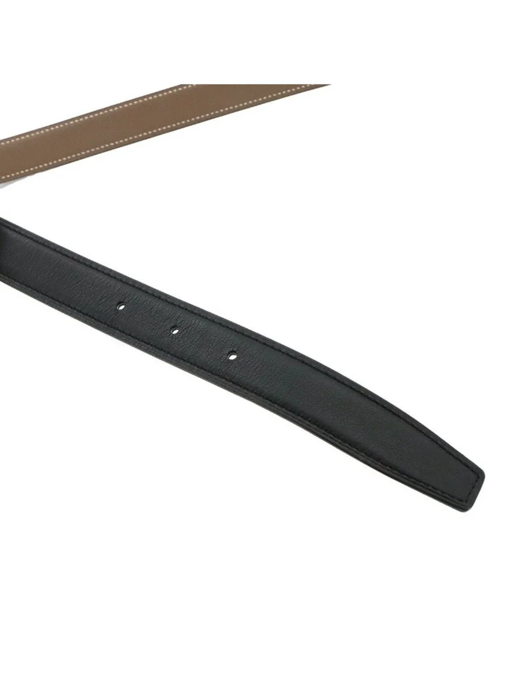 Hermes Mini Constance Reversible Belt Swift Epsom Black Etoupe